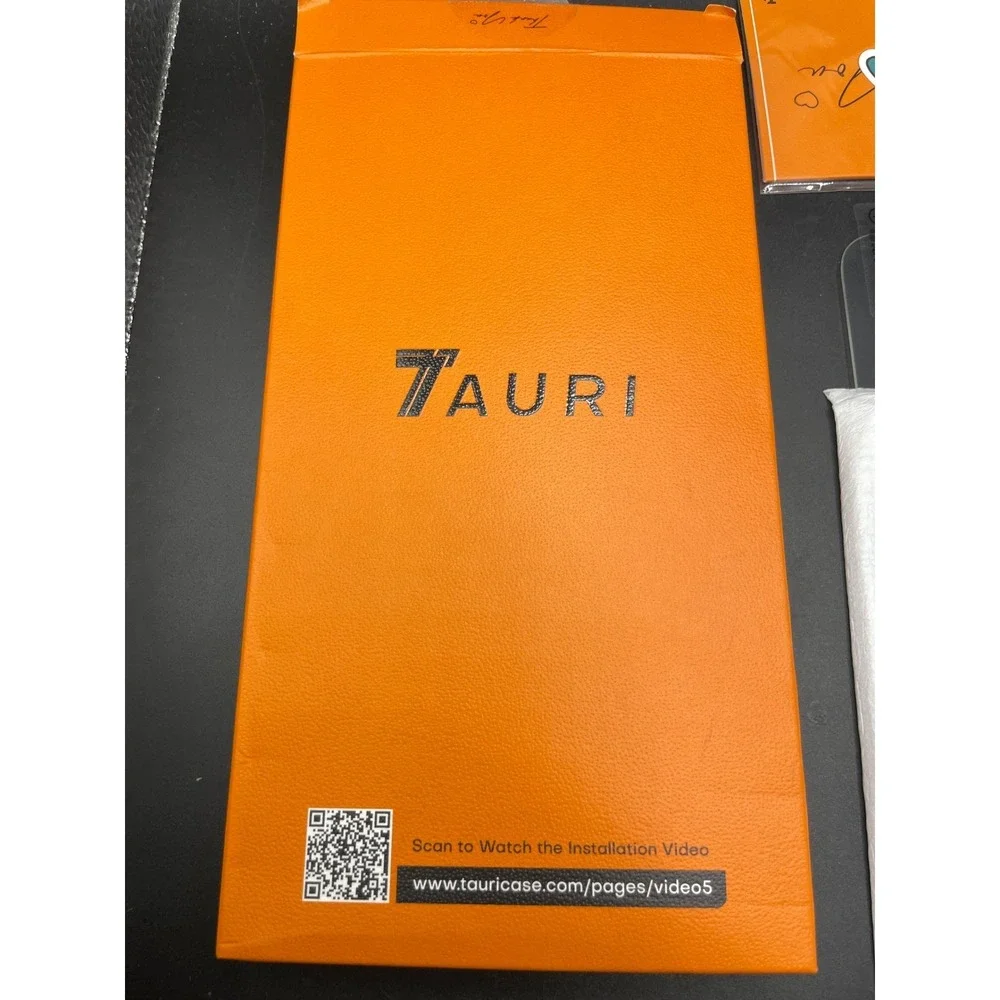 TAURI iPhone 15 Pro Max Screen Protector 2+2+1 Kit Tempered Glass Camera Lens BK